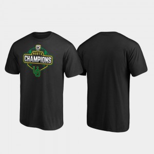 Black 2019 PAC-12 North Football Division Champions For Men Oregon T-Shirt 261551-669