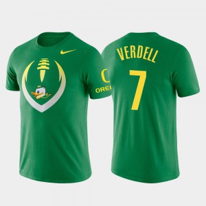 #7 CJ Verdell Oregon T-Shirt Performance Green Mens Football Icon 645792-704