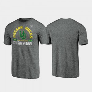 Gray For Men's Oregon T-Shirt 2020 Rose Bowl Champions Offensive Tri-Blend 926308-357
