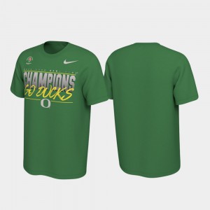 Locker Room Oregon T-Shirt Green 2020 Rose Bowl Champions For Men's 383252-395