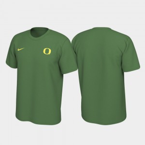 Oregon T-Shirt Legend Green Left Chest Logo Mens 641588-345