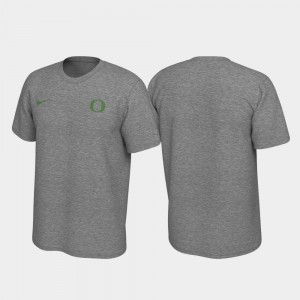 Heathered Gray Legend For Men's Oregon T-Shirt Left Chest Logo 670534-561