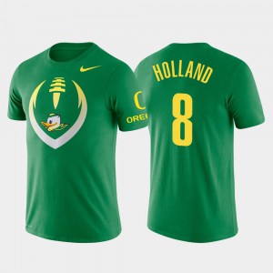 #8 Green Performance Football Icon For Men Jevon Holland Oregon T-Shirt 804475-187