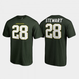 Green Jonathan Stewart Oregon T-Shirt College Legends Name & Number #28 For Men 982641-401