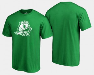 Kelly Green Oregon T-Shirt St. Patrick's Day For Men White Logo Big & Tall 481731-931