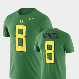 #8 Name & Number Marcus Mariota Oregon T-Shirt For Men College Football Green 983174-650
