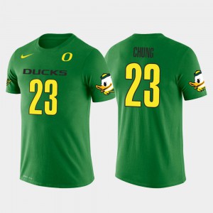 For Men Green #23 Future Stars New England Patriots Football Patrick Chung Oregon T-Shirt 455163-971
