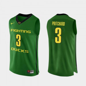 Payton Pritchard Oregon Jersey Mens Apple Green #3 College Basketball Authentic 697723-665