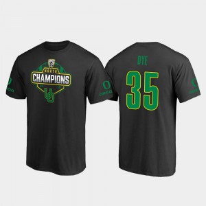 Troy Dye Oregon T-Shirt Black 2019 PAC-12 North Football Division Champions #35 Men's 572902-681