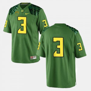 Vernon Adams Oregon Jersey College Football Green For Men #3 608572-991